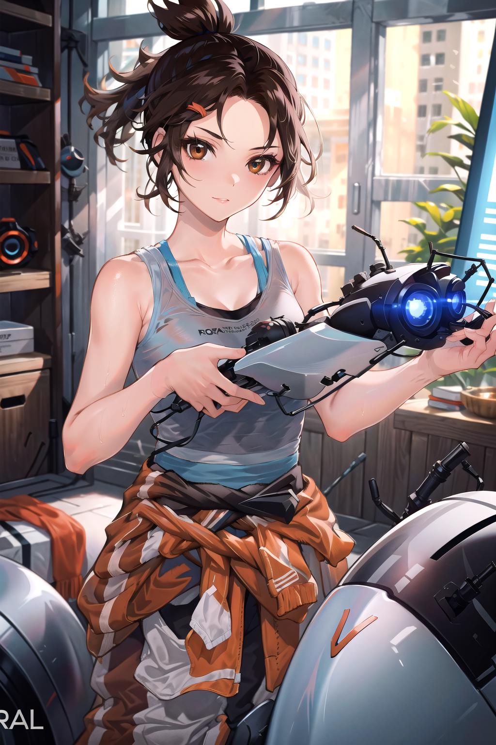 Anime girl, cyborg, futuristic, mechanic body, white hair, Anime, HD phone  wallpaper | Peakpx
